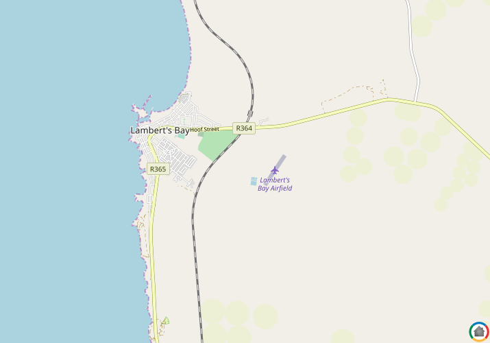 Map location of Lamberts Bay